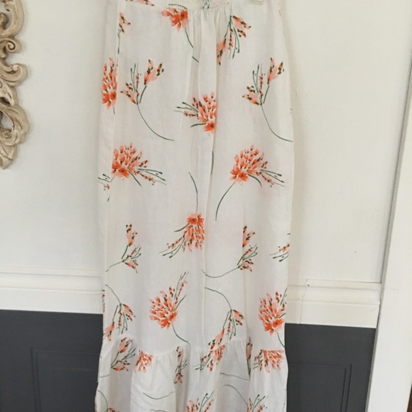 Urban outfitters linen blend long button up skirt nwt - Picture 5 of 10